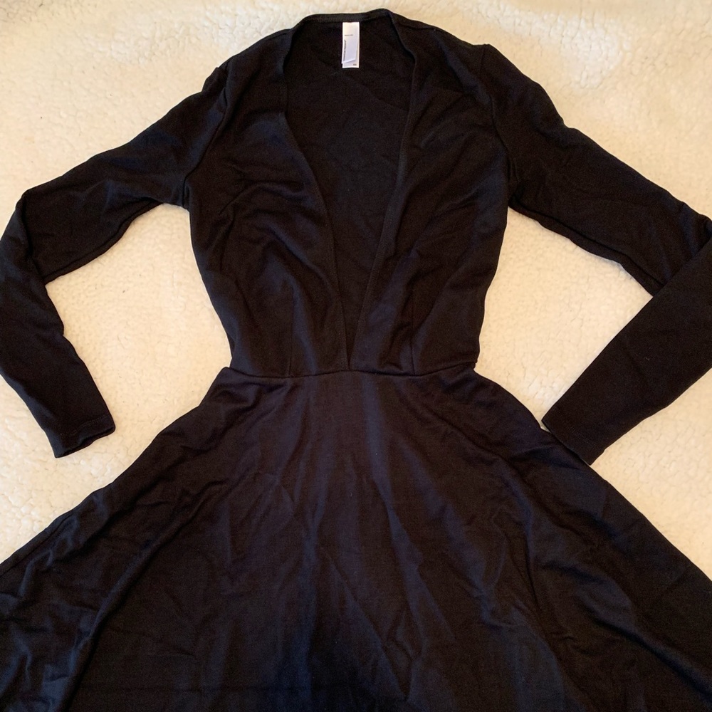American Apparel Deep V Skater Dress - Picture 6 of 8